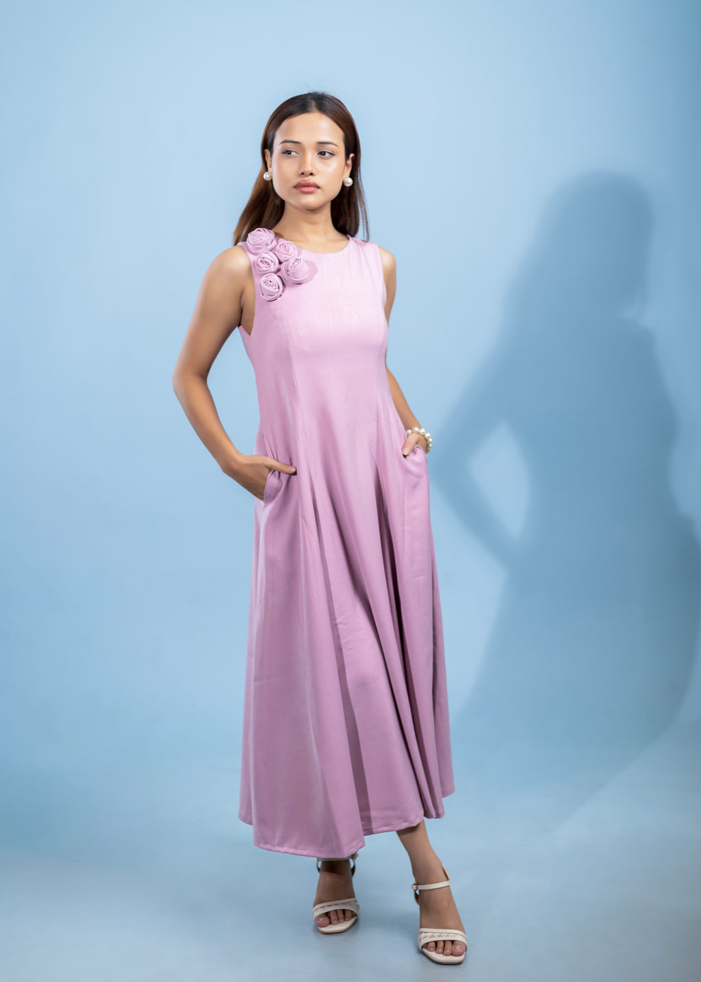 Rosette Sonnet Maxi Dress