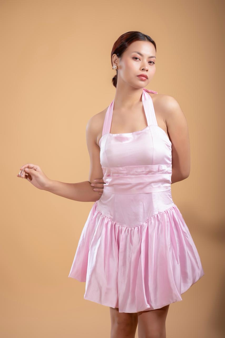 The Pink Halter Dress